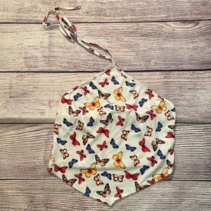 Gaze | Butterfly halter top size M NWT
